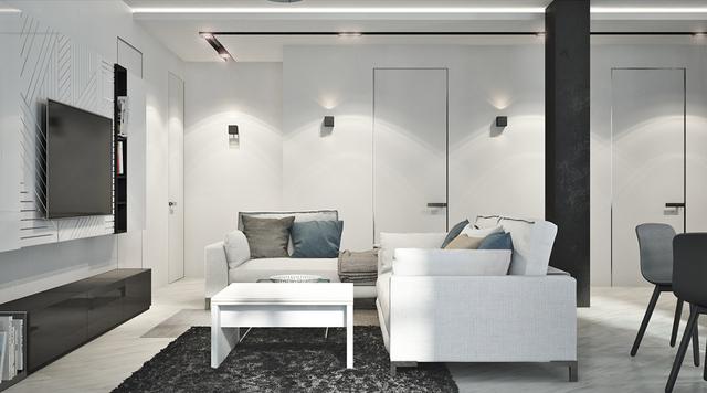 黑、白、紅三色主打的現(xiàn)代家居裝飾設(shè)計(jì)