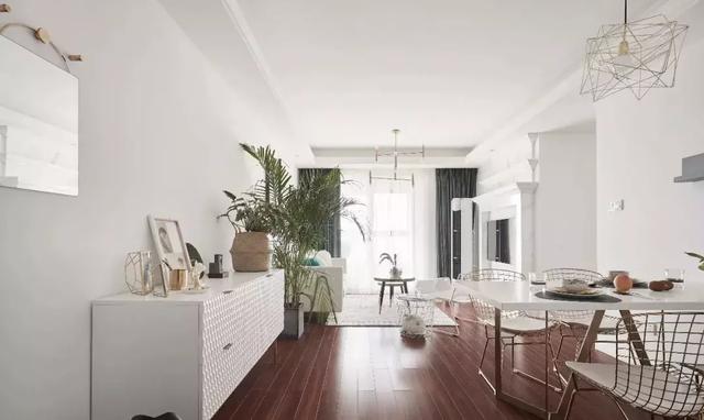 103㎡北歐風三居室裝修設計 打造一個優(yōu)雅大方的家